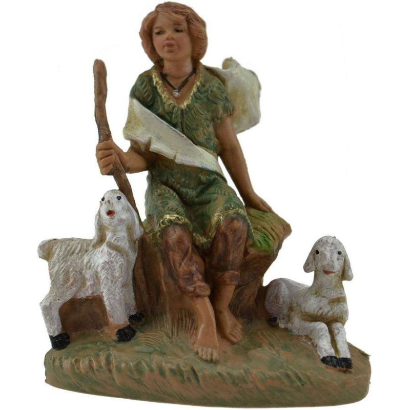 Shepherdess with sheep 9.5 cm Fontanini