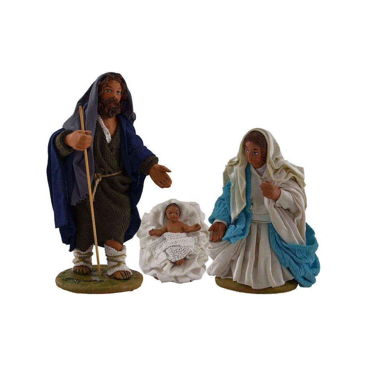 Natività 3 soggetti 12 cm Mondo Presepi