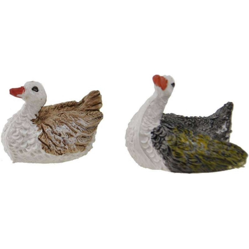 Set de 2 cisnes 3,5 cm Mundo Belenes