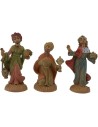 6 cm Conjunto de tres Reyes Magos en PVC lux Mondo Presepi