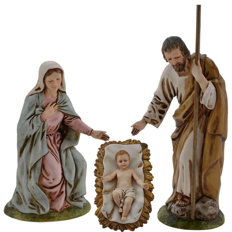 Natività 3 soggetti 16 cm Landi Moranduzzo Mondo Presepi