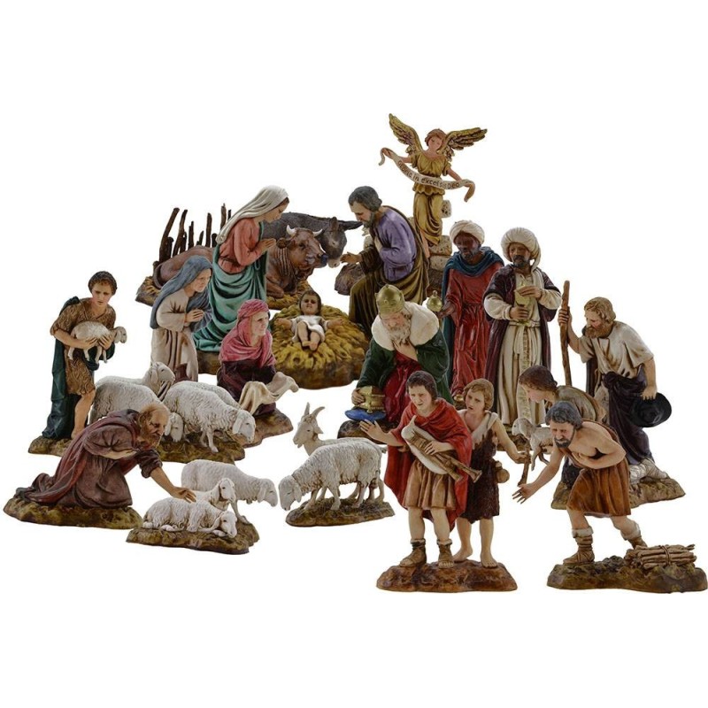 Presepe completo 14 soggetti Landi Moranduzzo Mondo Presepi