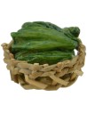 Wicker basket ø 2.5 cm with courgettes