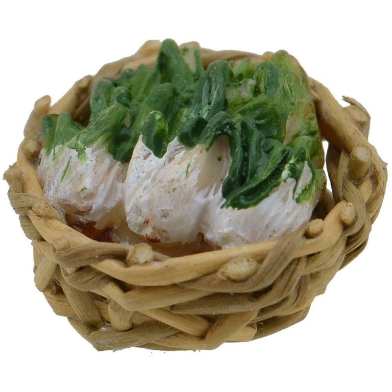 Wicker basket ø 2.5 cm with celery