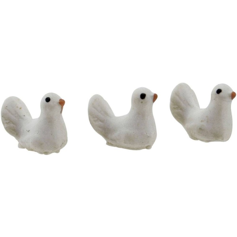 Set 3 doves 1.2 cm