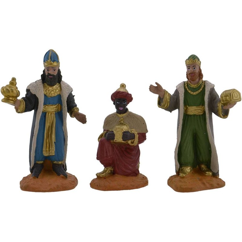 Conjunto de 3 Reyes Magos de 8 cm Oliver Mundo Pesebres