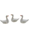 Set of 3 resin swans 2.2 cm