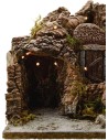 Presepe con grotta e luci cm 25x20x25 h. Mondo Presepi