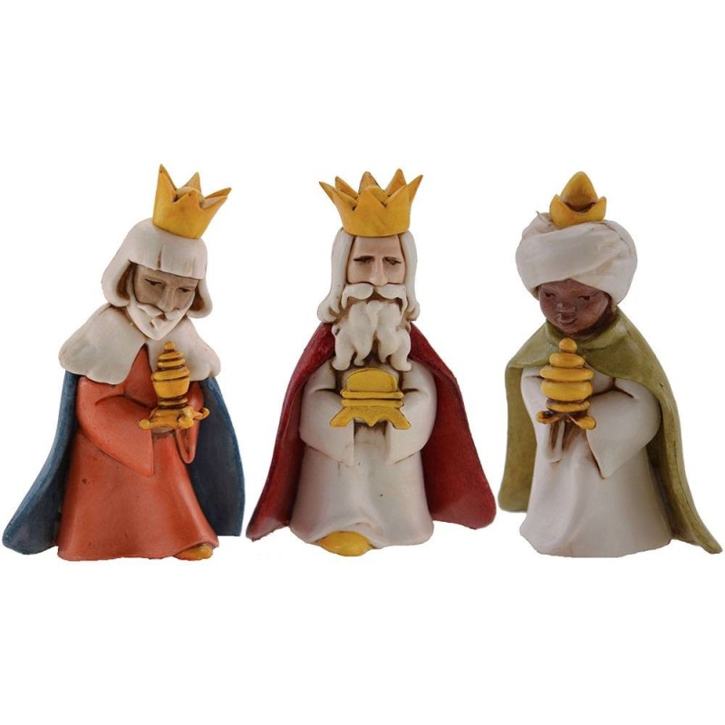 Conjunto de tres Reyes Magos child Landi Moranduzzo 7 cm Mundo