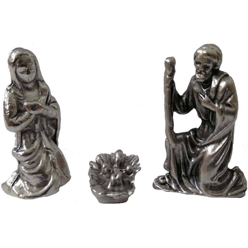 Natividad 2,9 cm en metal 3 sujetos Mundo