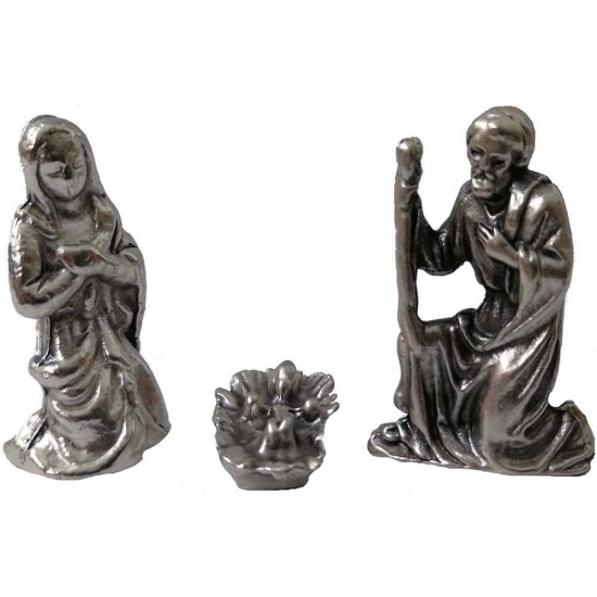 Nativity 2.9 cm in metal 3 subjects