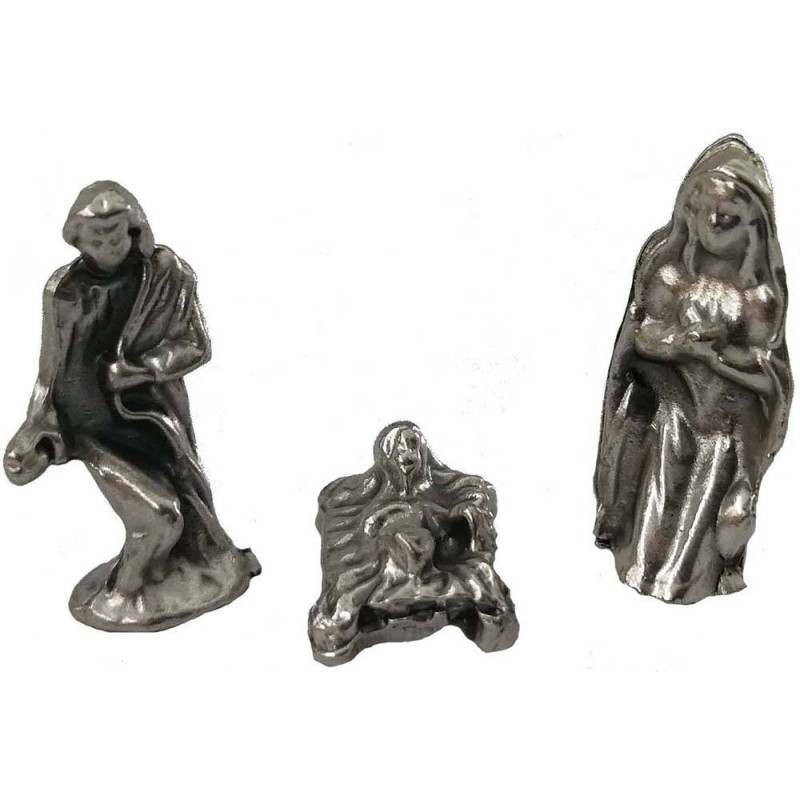 Natividad 1,5 cm en metal 3 figuras Mundo