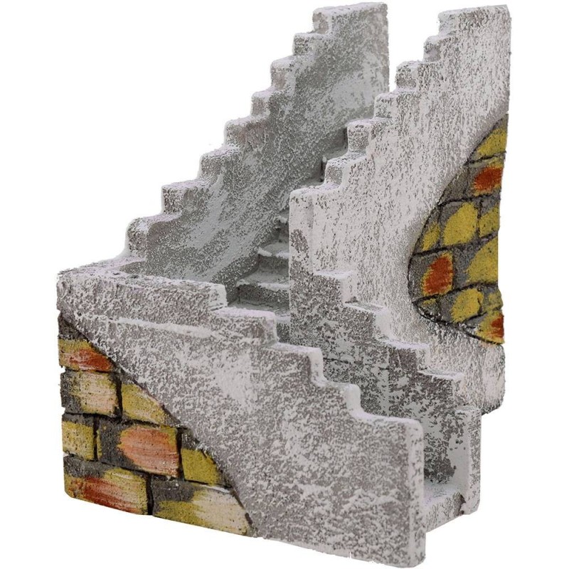 Escalera en ángulo recto para pesebre de 23x17x14 cm h.