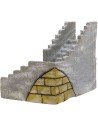 Scala ad angolo sinistro per presepe cm 23x17x14 h. Mondo