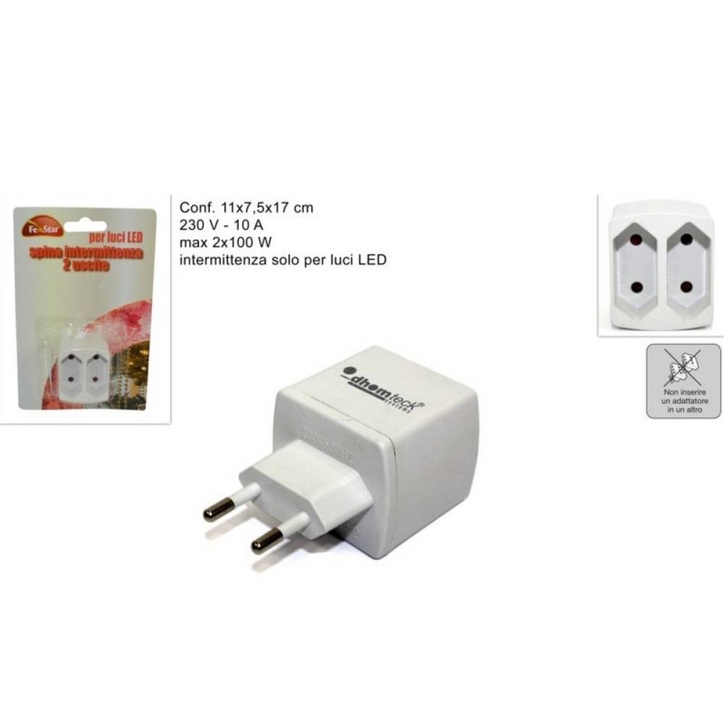 Intermittent plug for lights at Led 2x100W presepe