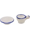 Set Tazza e piatto in porcellana Mondo Presepi