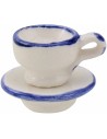 Set Cup and dish in porcelain