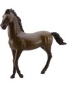 Brown horse at pass in resin for statues from 30 cm