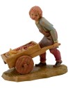 Child with series cart 12 cm Fontanini