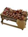 Wooden bench with bread and pizzas 13x7x7,5h.