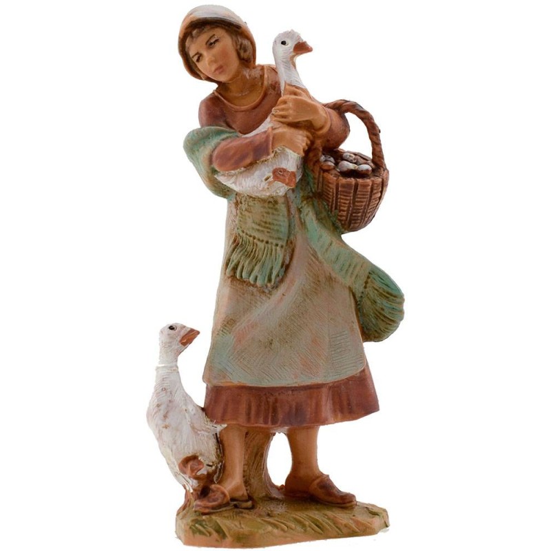 Woman with geese 9.5 cm Fontanini