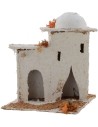 Casa Araba con cupola e porte ad arco 14x14x17,5 h. presepe