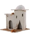 Casa Araba con cupola e porte ad arco 14x14x17,5 h. presepe