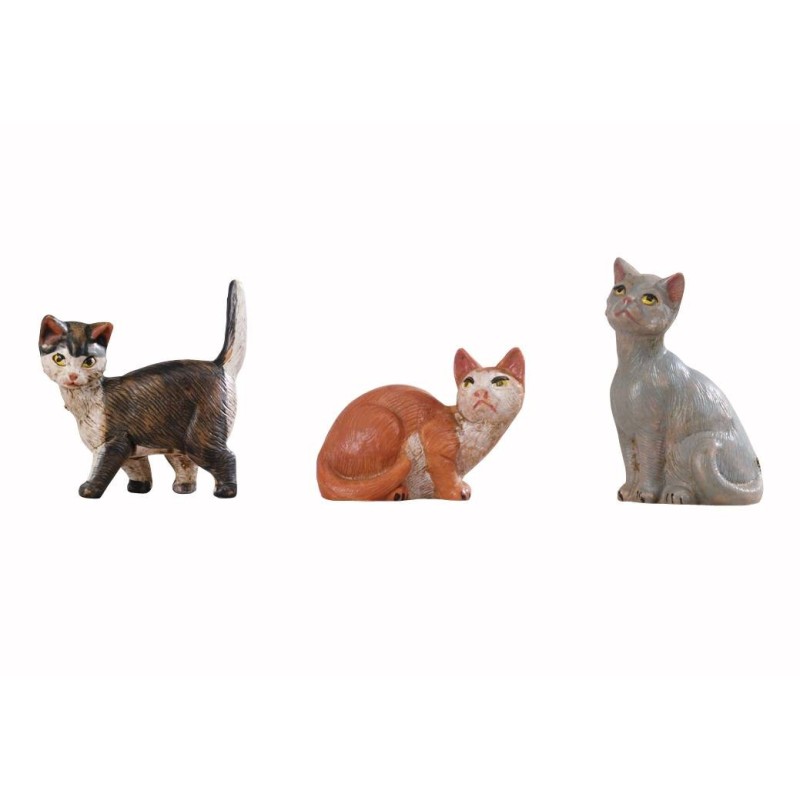 Conjunto de 3 Gatos Fontanini para estatuas de 19 cm Mundo