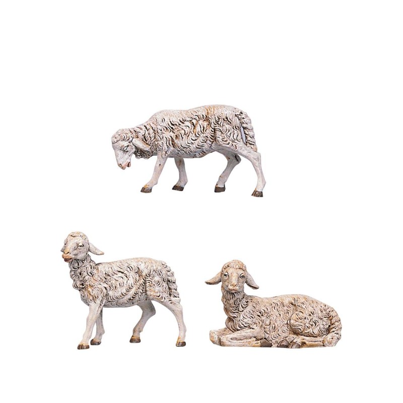 Set three sheep for presepe series 30 cm Fontanini