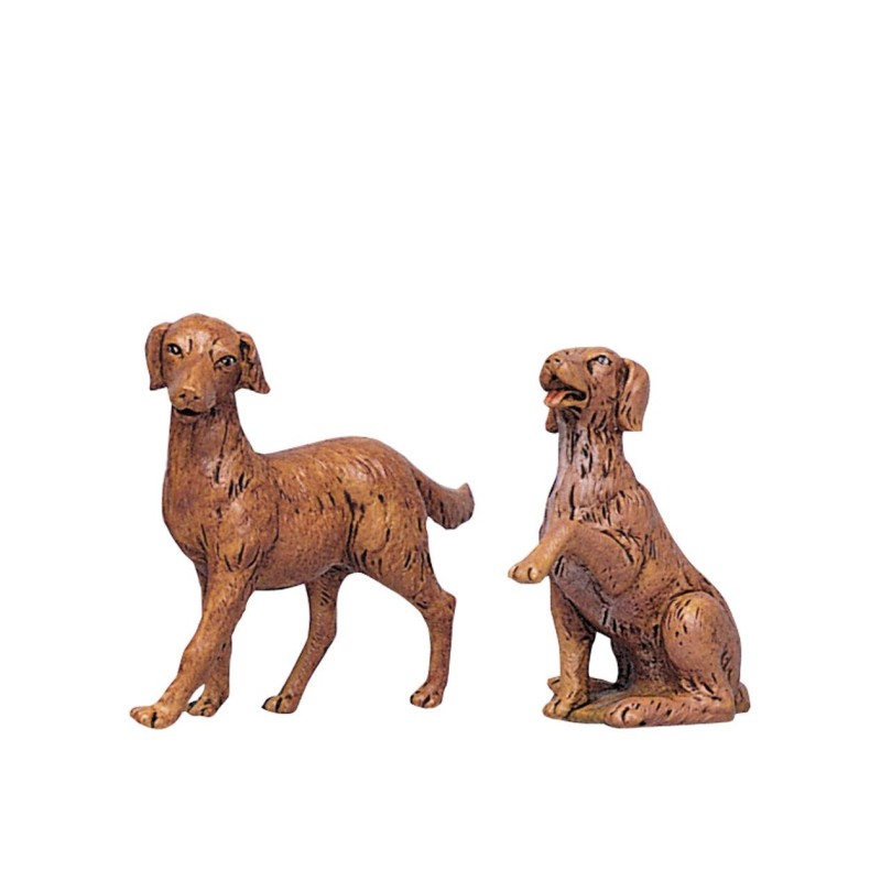 Dos perros para belén serie 30 cm Fontanini