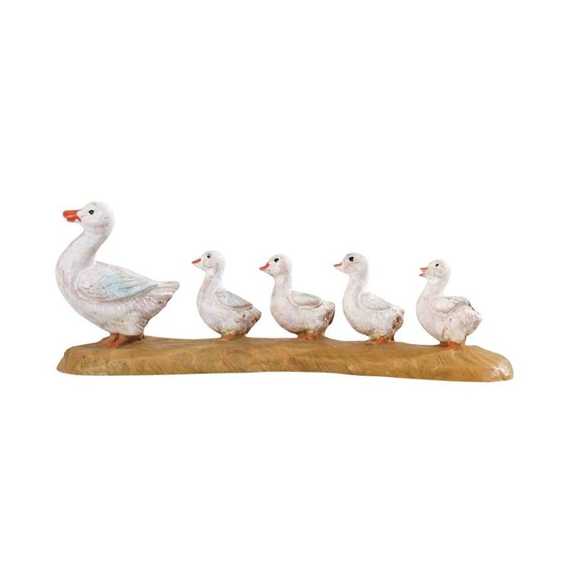 Familia de patos serie 12 cm Fontanini Mundo