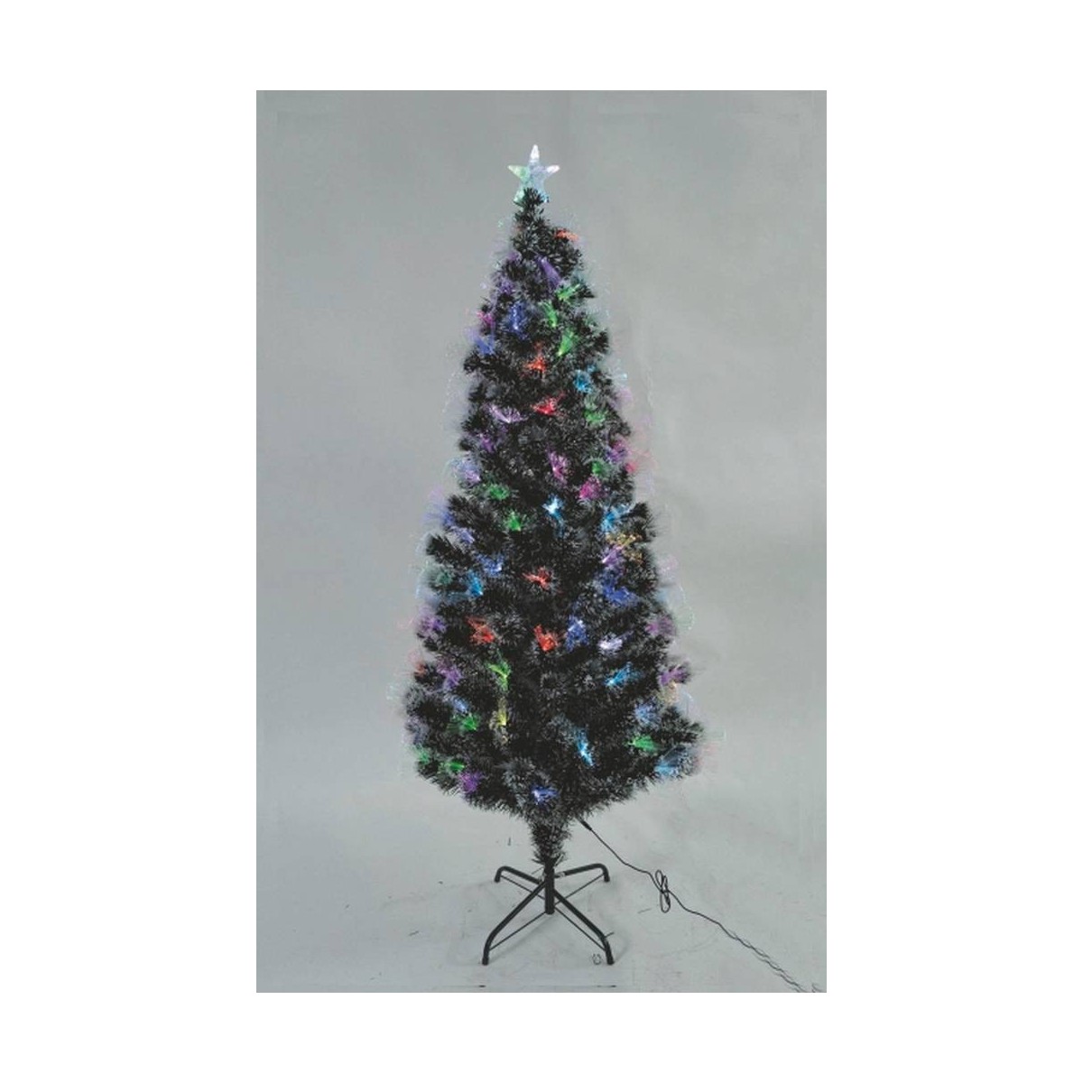 Albero Di Natale 90 Cm.Albero Di Natale Innevato 90 Cm Con Fibre Otiche