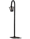 Lampione curvo da strada h. 22 cm con luce 220v. per presepe