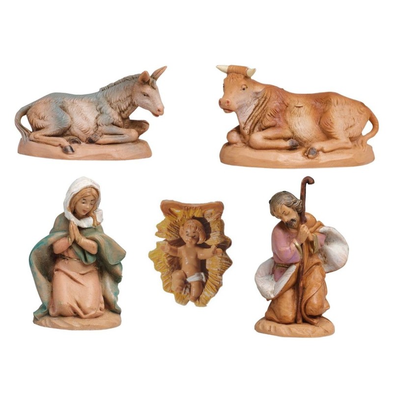 Natividad 5 figuras 6,5 cm Fontanini Mundo Pesebres