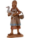 Woman with goose 12 cm Fontanini