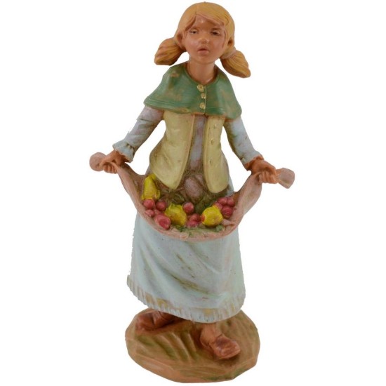 Girl with fruit 12 cm series Fontanini