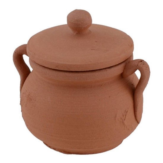 Terracotta pot with lid ø 3 cm