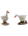 Set of 4 resin geese 4-5 cm