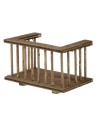 Ringhiera in legno per balcone cm 7x4x4 h. Mondo Presepi