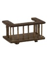 Wooden railing for balcony cm 6x3.5x3.5 h.