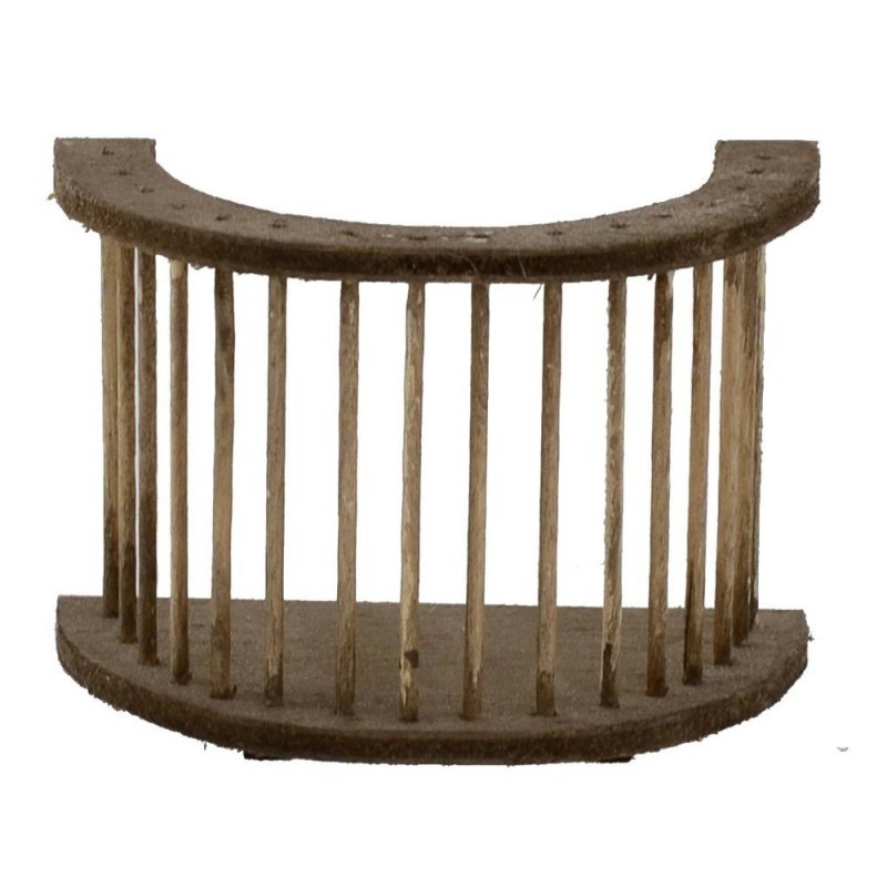 Semicircle railing in wood cm 8,5x5x6,5 h.