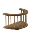 Semicircle railing in wood cm 7x4x4 h.