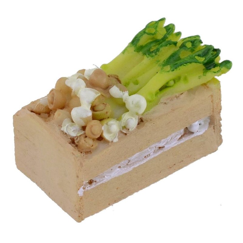 Resin box with vegetables cm 3x2x2 h.