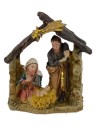 Nativity with hut 3.5 cm in resin