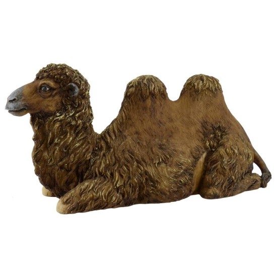 Resin sitting camel with straight head 30 cm Pigini series