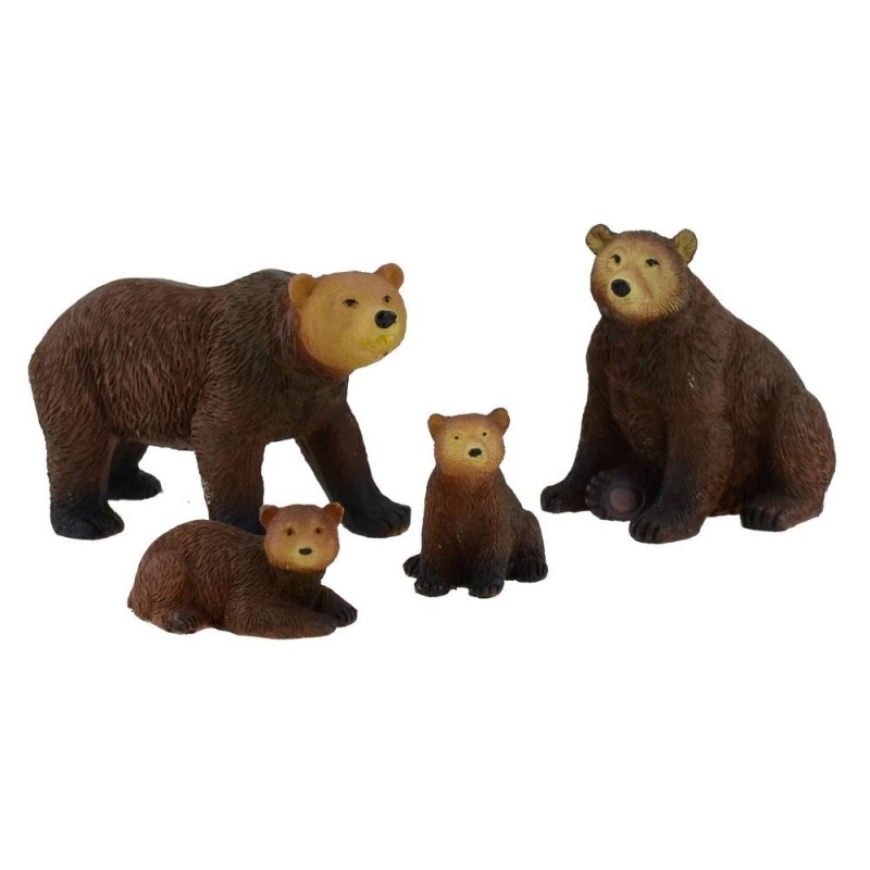 Family of bears 4 resin figures series 8 cm