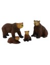 Family of bears 4 resin figures series 8 cm