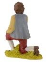 Kneeling shepherd in resin series 9 cm