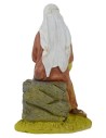 Peasant sitting in series resin 15 cm