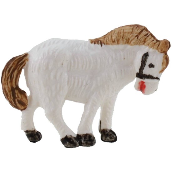 Caballo blanco para belén serie 3,5 cm Mundo Pesebres